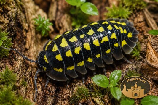 Armadillidium gestroi Yellow – żółto-czarna kulanka na korze