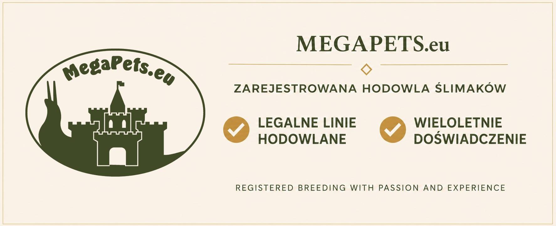 MegaPets.eu — zarejestrowana hodowla egzotycznych ślimaków Achatina, Archachatina i Lissachatina