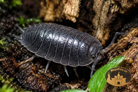 Porcellio laevis Black Milk – ciemna odmiana inspirowana popularnymi Dairy Cow