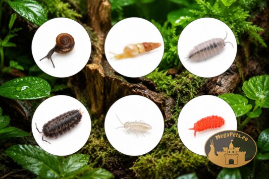 Ekipa sprzątająca do terrarium – ślimaki, prosionki i skoczogonki MegaPets