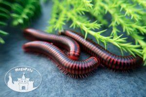 Centrobolus fulgidus • Black Fire Millipede