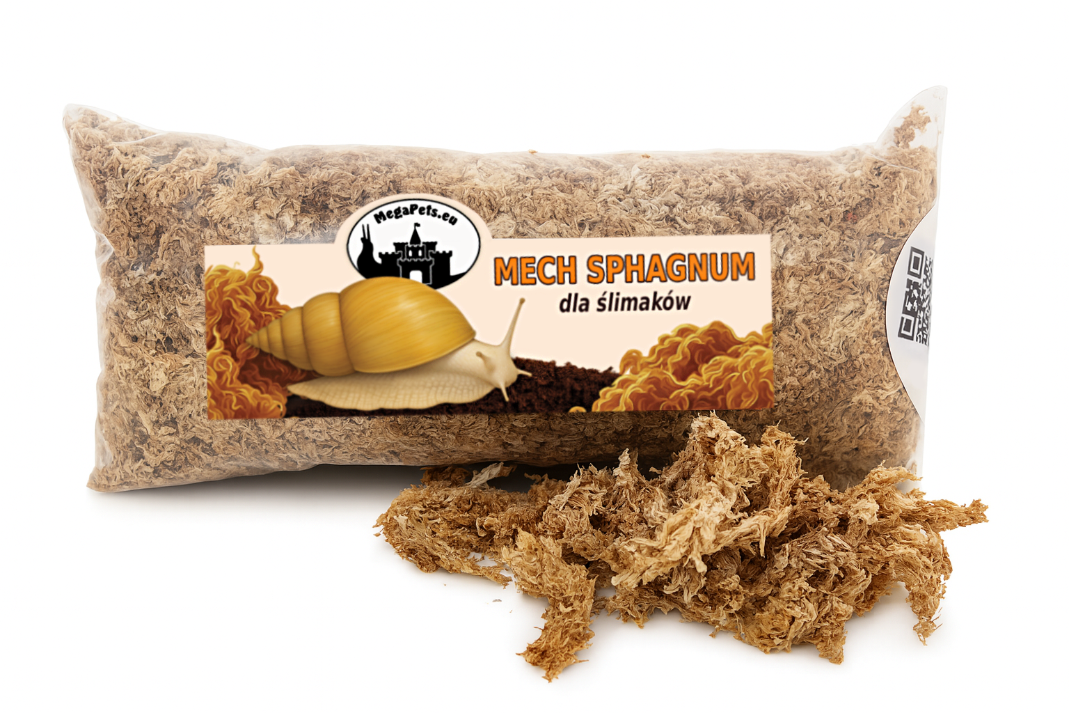 Mech Sphagnum dla ślimaków • 250 ml