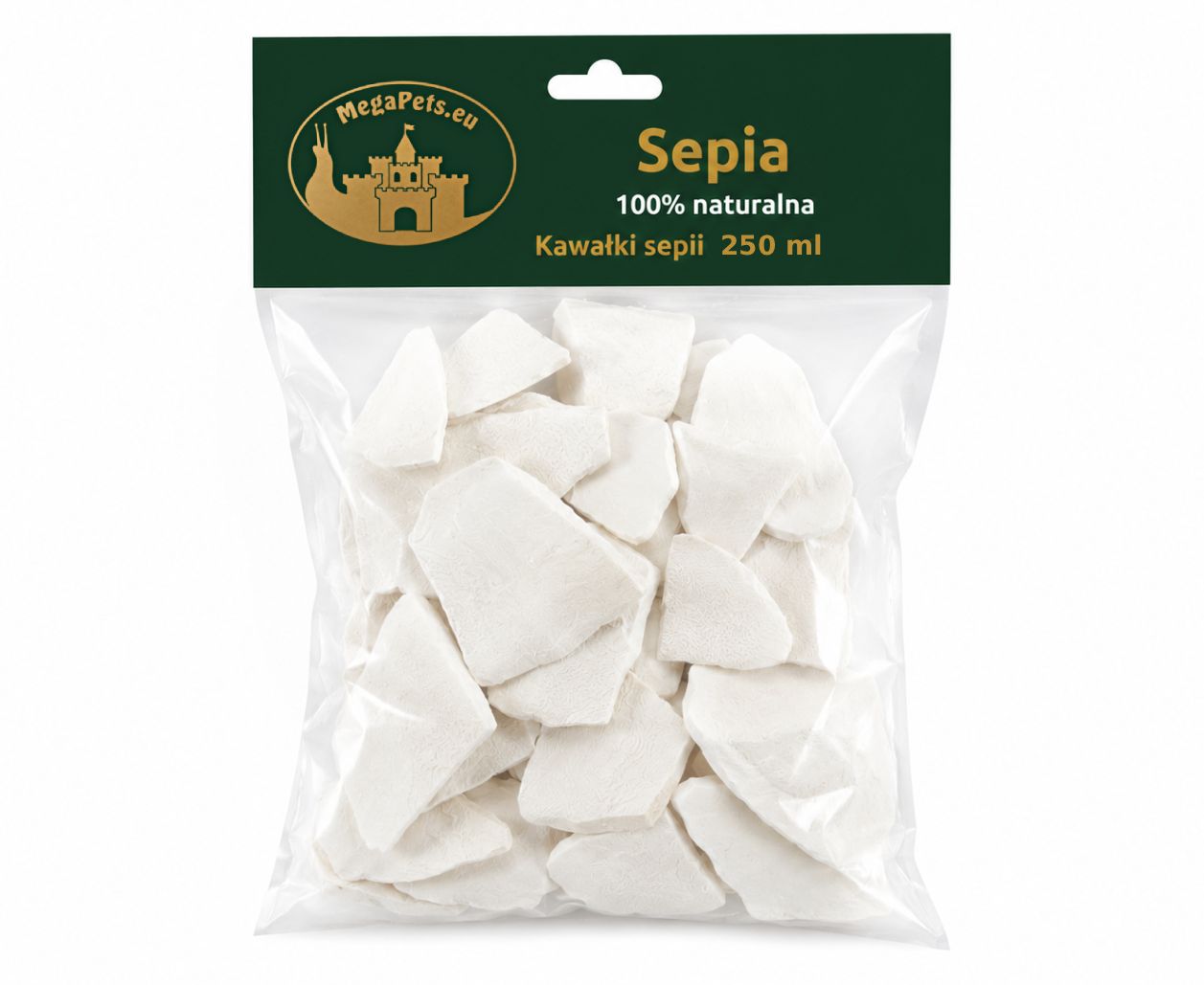Sepia 100% naturalna Kość mątwy • Kawałki 250 ml